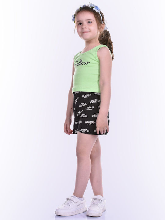 Kinder-Set mit Shorts Sommer 2Stück Grün