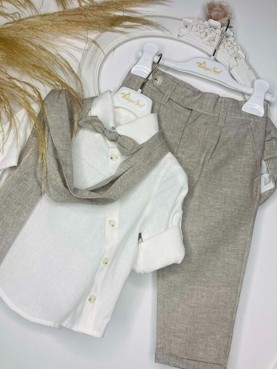 Vintage Soul Taufkleidung für Jungen Gri