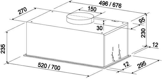 Tornado Sensor Module 1200 Μηχανισμός Απορρόφησης 70cm Μαύρος
