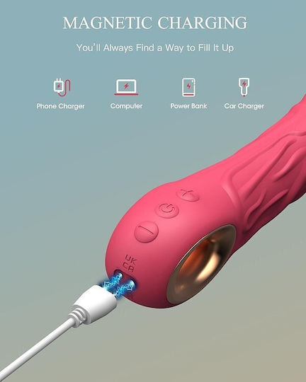 SMD Smd Jumper-o Realistic Vibrator Dildo 22.1cm Realistic Vibrator Rose