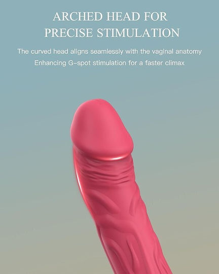 SMD Smd Jumper-o Realistic Vibrator Dildo 22.1cm Realistic Vibrator Rose