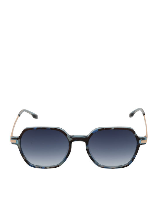 Bulget Unisex Sunglasses with Blue Plastic Frame and Blue Lens BGY9006 H02