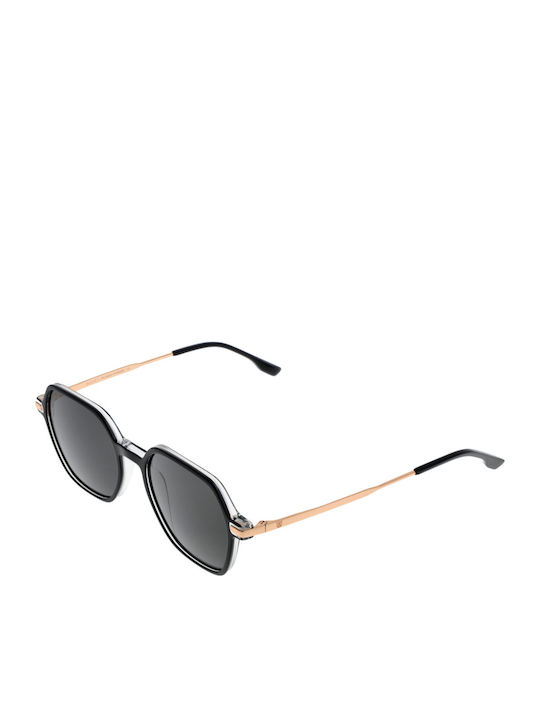 Bulget Sunglasses Χρυσά with Acetate Frame & Black Lens Bulget Sunglasses Χρυσά with Acetate Frame & Black Lens