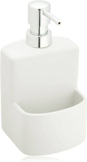 Wenko Festival Kitchen Dispenser Ceramic with Sponge Holder White 380ml