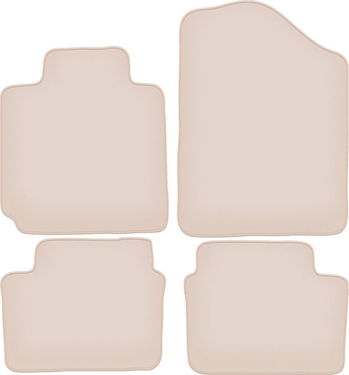 Premium Beige Car Mats Hyundai Veloster Coupe 2011-2018