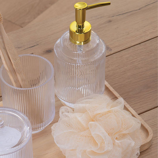 Nef-Nef Homeware Dispenser Γυάλινο Λευκό 380ml