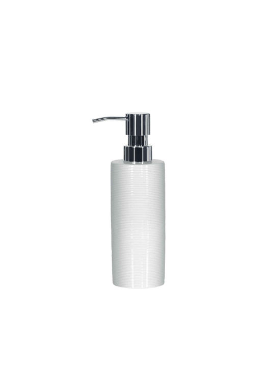 Dimitracas Tube Ribbed Dispenser Κεραμικό Λευκό
