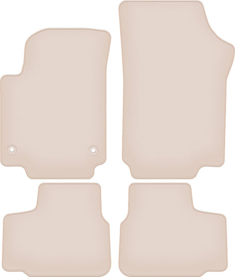 Premium Beige Floor Mats Seat Mii Hatchback 2011