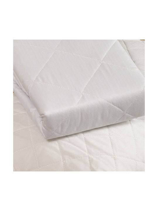 Melinen Pillow Protector Set Quilted White 50x70cm.