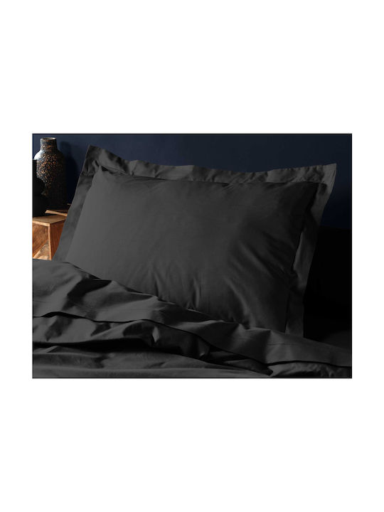 L-c Lina Set Față de Pernă Oxford Negru 50x70cm.