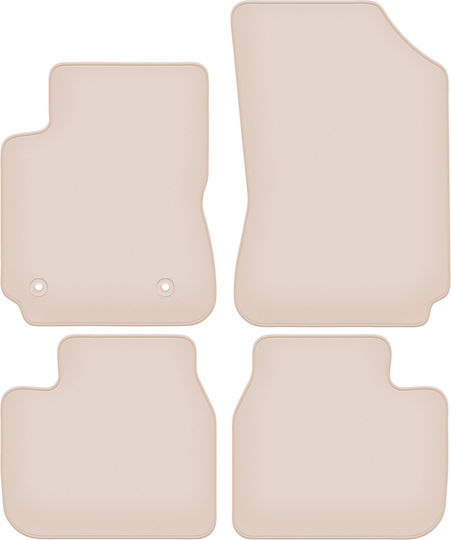 Premium Beige Floor Mats Citroen C4 Cactus Ii Crossover 2018