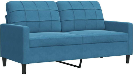 Living Room Furniture Set 2 seater & 2 seater & Armchair Blue