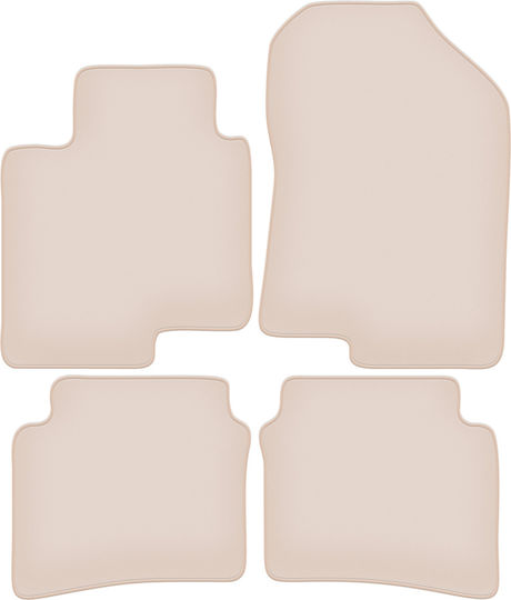Premium Beige Car Mats Hyundai Bayon Crossover 2021