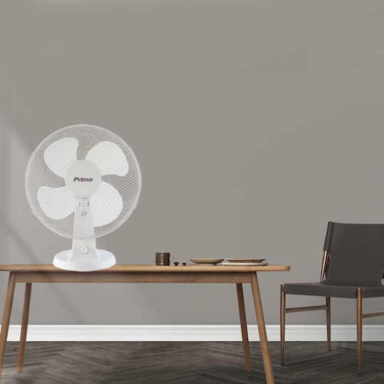 Primo Tabletop Fan 50W Fan Diameter 40cm White