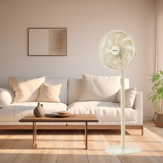 Primo Prsf-80648 Πολυμορφικός Ανεμιστήρας 50W Διαμέτρου 40.64cm Μπεζ
