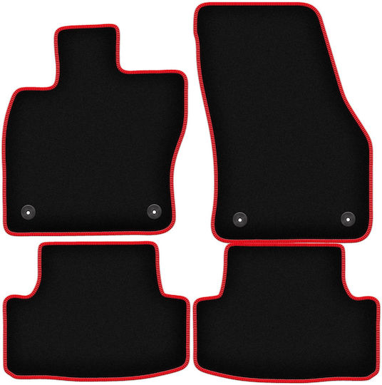 Carlux-red Car Mats Volkswagen T-roc Crossover 2017