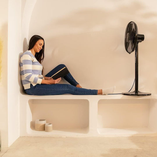 Cecotec EnergySilence 555 2in1 Smart XL Πολυμορφικός Ανεμιστήρας 55W Διαμέτρου 40cm με Τηλεχειριστήριο Μαύρος