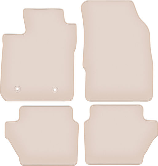 Premium Beige Car Mats for Ford EcoSport Mk2 FL Crossover 2017