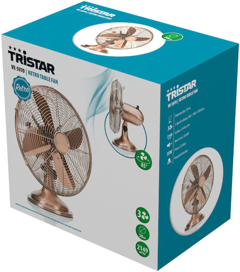 Tristar Ventilator De Masă 35W Diametru 30cm Bronz