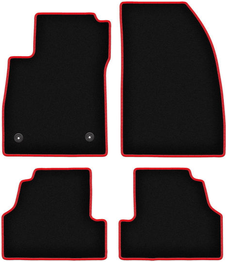 Carlux-red Car Mats Opel Mokka X Crossover 2016