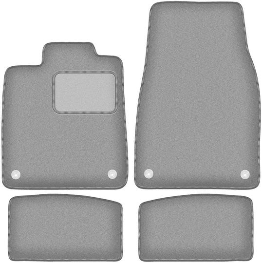 Gray Car Mats Porsche Taycan Sedan 2020