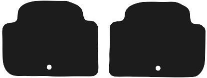 Rear Floor Mats Kia Stinger 2wd Liftback 2017