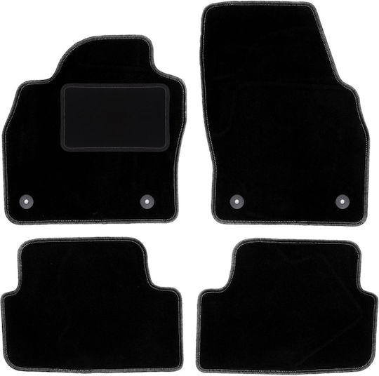 Velour Carpet Car Mats Set for Audi A1 II GB Hatchback 2018