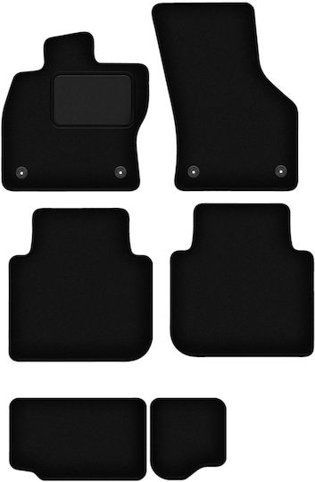 Velour Carpet Mats Set Seat Tarraco 7-seater 2018