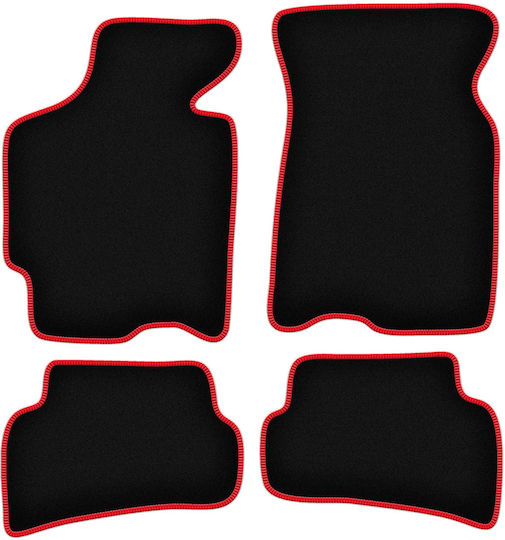 Carlux-red Car Mats Mazda Mx-6 I Coupe 1988-1992