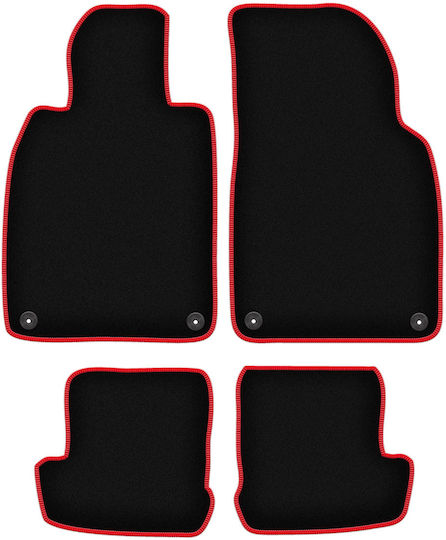 Carlux Red Car Mats Porsche 911 Type 991 Coupe Targa Cabriolet 2010-2019