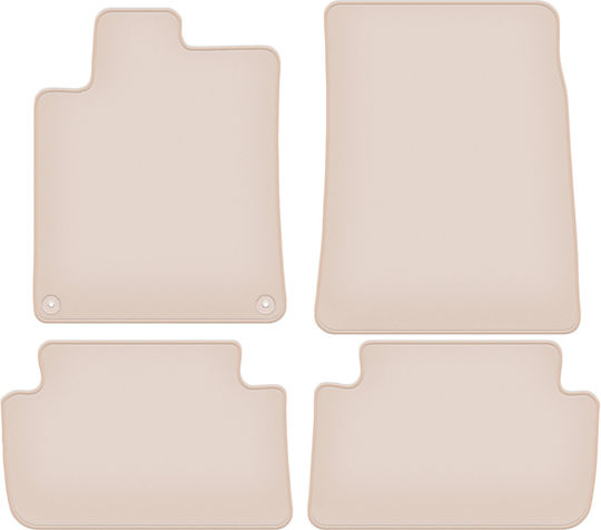 Premium Beige Car Mats Peugeot 407 Coupe Sedan Wagon 2004-2011