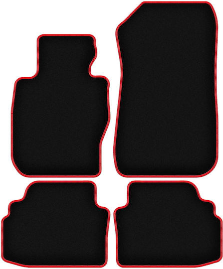 Carlux-red Car Floor Mats Bmw 3 E92 Xdrive Coupe 2004-2011