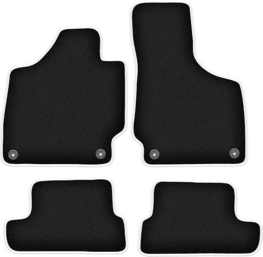 Carlux Silver Car Mats for Audi TT II 8J Cabrio Roadster Coupe 2006-2014