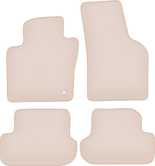 Premium Beige Floor Mats Volkswagen Beetle Convertible Coupe 2012-2019