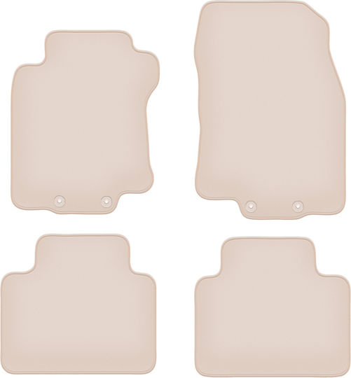 Premium Beige Car Mats Renault Koleos II SUV 2016