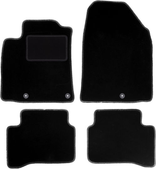 Velvet Car Mats Set Hyundai Ioniq Hatchback 2016