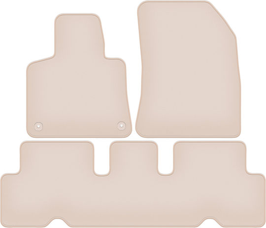 Premium Beige Car Mats for Citroen C4 and SpaceTourer 5-Seater 2013-2021