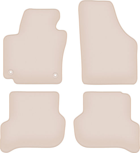 Premium Beige Floor Mats Volkswagen Golf Plus Minivan 2005-2014