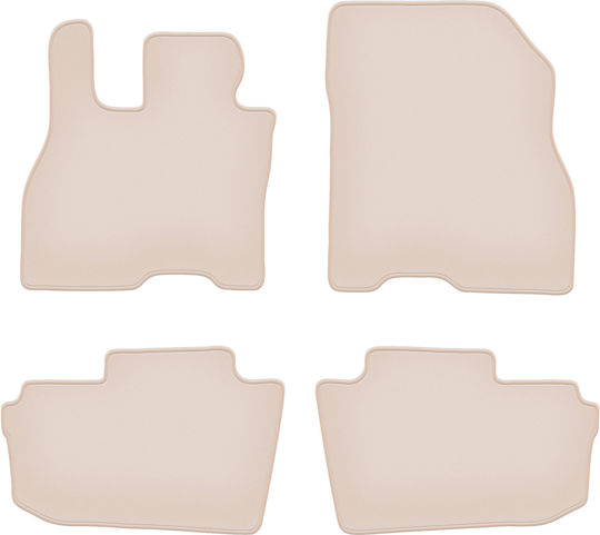 Premium Beige Floor Mats Nissan Leaf Ii Hatchback 2017