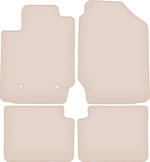 Premium Beige Floor Mats Toyota Corolla E12 E13 Hatchback Wagon Sedan 2002-2007