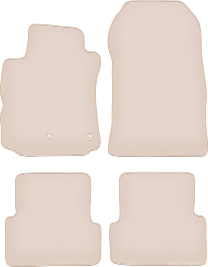 Premium Beige Floor Mats Renault Modus Minivan 2004-2012