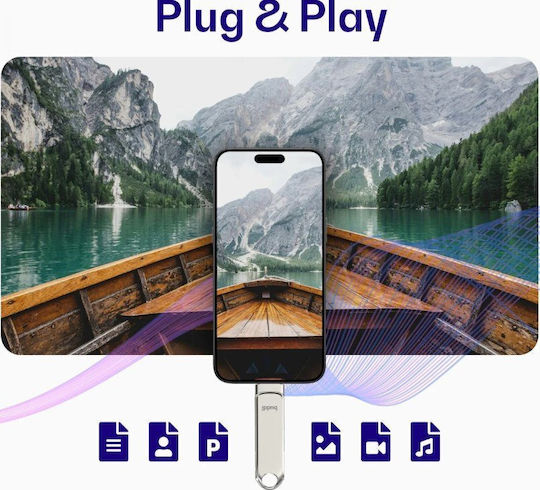 Buddi 512GB USB 3.1 Stick Γκρι