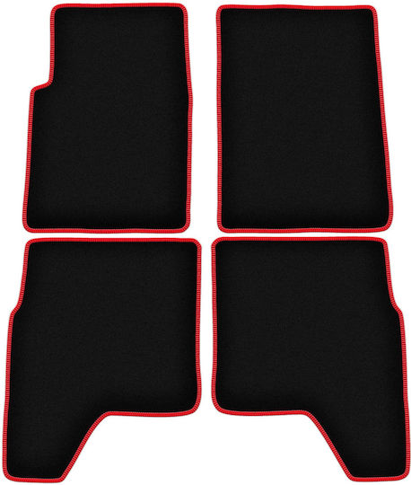 Carlux Red Car Mats Hyundai Galloper Off-road 1991-2003