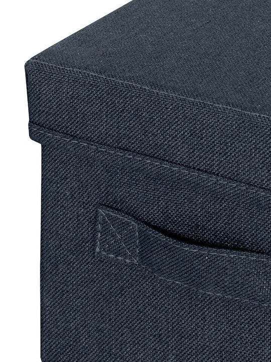 Leitz Fabric Storage Box with Lid Gray 2pcs