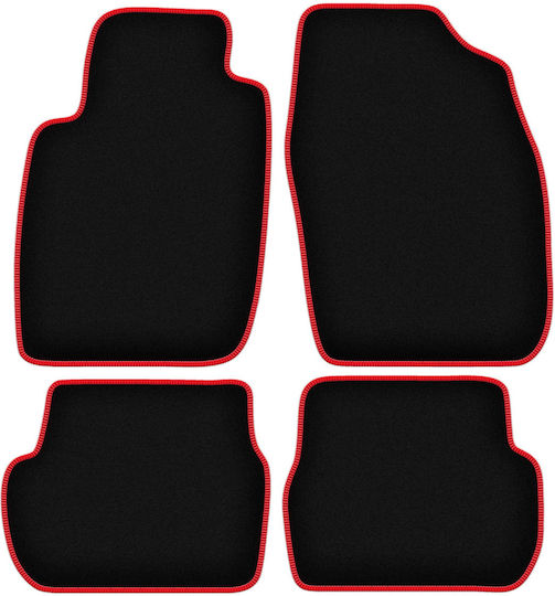 Carlux-rote Autoteppiche Toyota Starlet P9 Hatchback 1996-1999