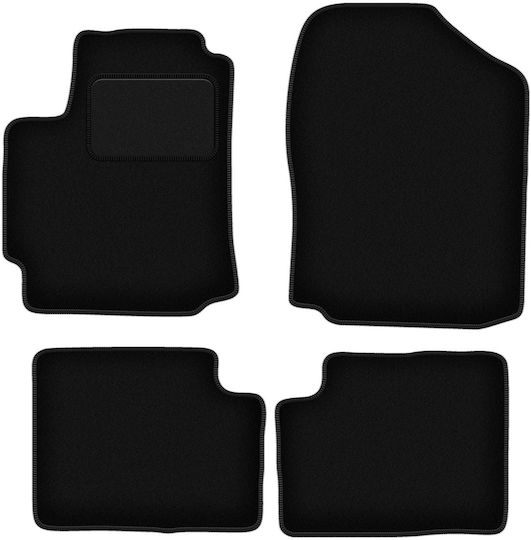 Velour Car Mats Set for Daihatsu Sirion III M300 Hatchback 2004-2010