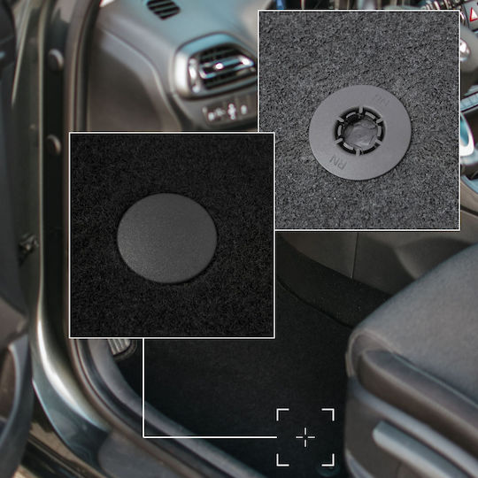 Basic Black Velvet Floor Mats Dacia Lodgy Minivan 2012