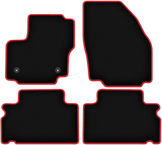Carlux Red Car Mats for Ford S-Max Mk1 Minivan 2012-2015