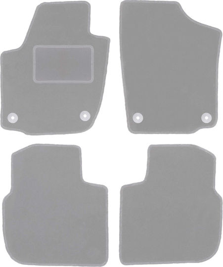 Gray Car Mats Skoda Rapid Liftback Sedan Spaceback Estate 2013-2019