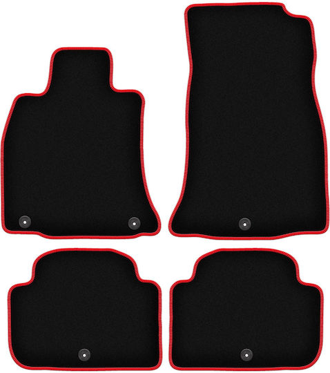 Carlux-red Car Mats Kia Stinger 2wd Liftback 2017